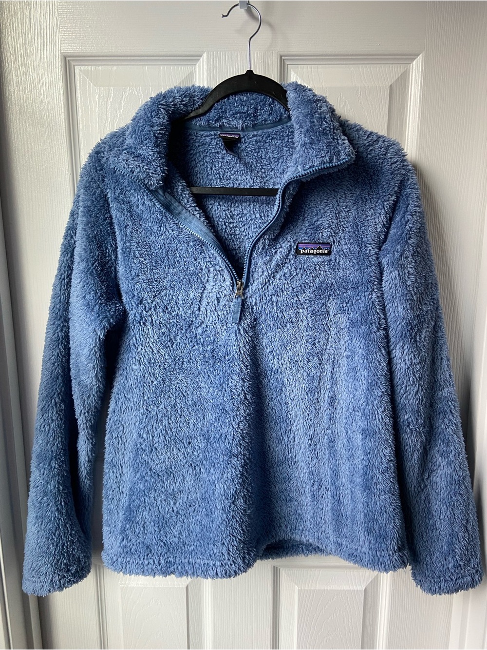 Patagonia Blue Sherpa Quarter-Zip Pullover